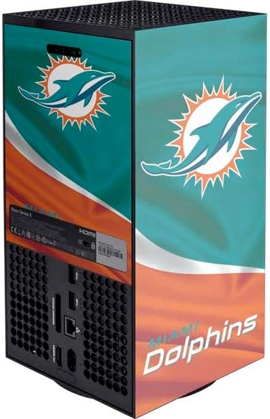 Skinit Decal Gaming Skin Compatible with Xbox Series X Digital Edition Console - Officially Licensed NFL Miami Dolphins Design