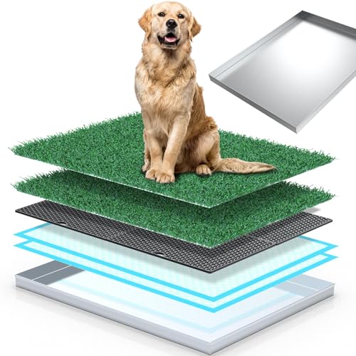 Meegood Dog Grass Pad with Stainless Tray
