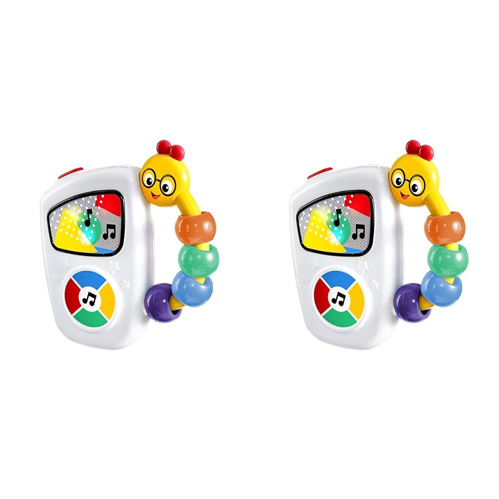 Baby Einstein, Juguete Musical para Bebés Portátil Take Along Tunes con Luces y 10 melodías, Control de Volumen, fácil de Llevar agarrar, a Partir de 3 Meses (Paquete de 2)