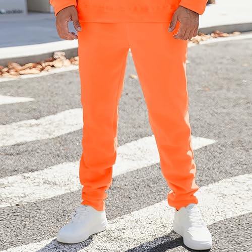 Unisex Men's Solid Color Jogger Pants Trendy Casual Straight Wide Leg Trousers 2025 New Workout Running Sweatpants3