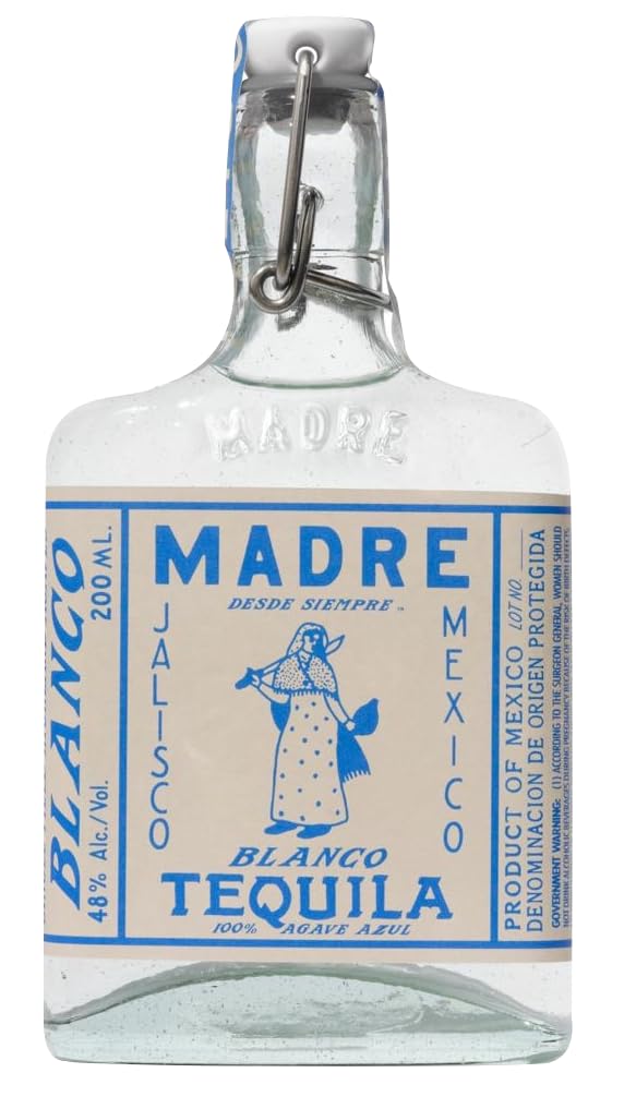 Madre Mezcal Tequila Blanco 20cl, 48% ABV | Premium Blanco Tequila, 100% Blue Webber Agave