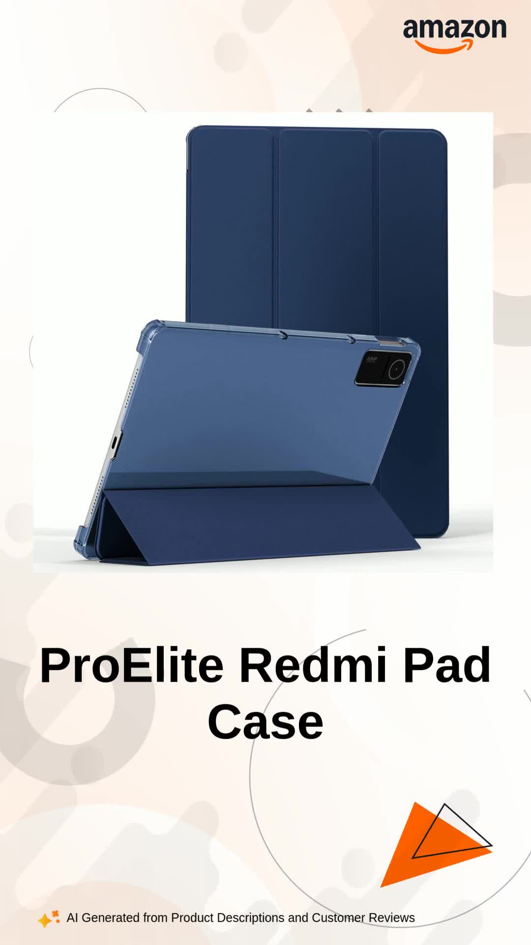 ProElite Case Cover for Redmi Pad SE 11 inch Cover, Smart Flip