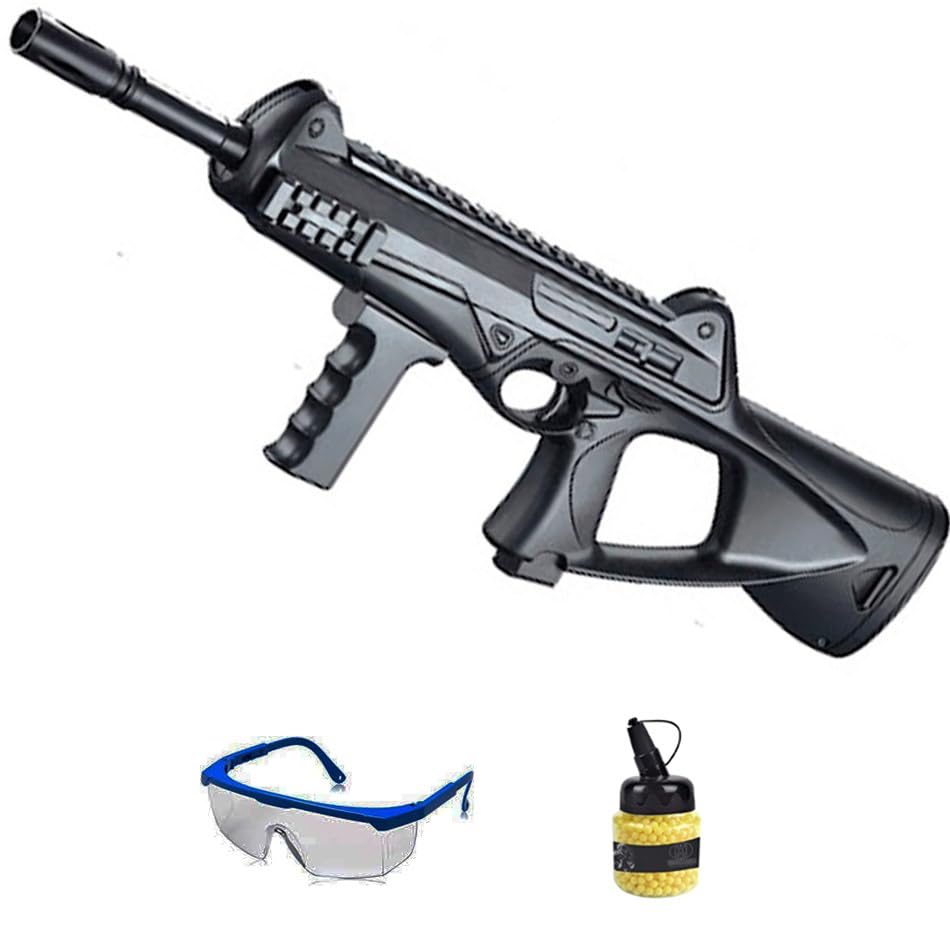 Rifle Ghost Vanguard Muelle (6mm) | Escopeta de Airsoft Calibre 6mm + biberón + Gafas de protección. Pistola de iniciación al Airsoft