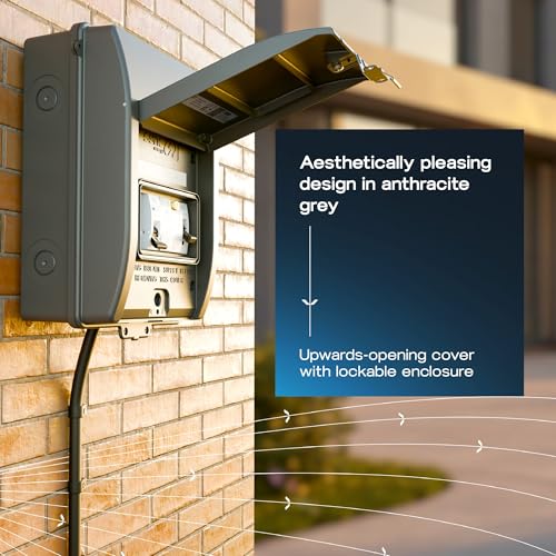 Chargeur EV BG Sync EV CFEV5A gris avec RCD Type A 40A et protection IP65
