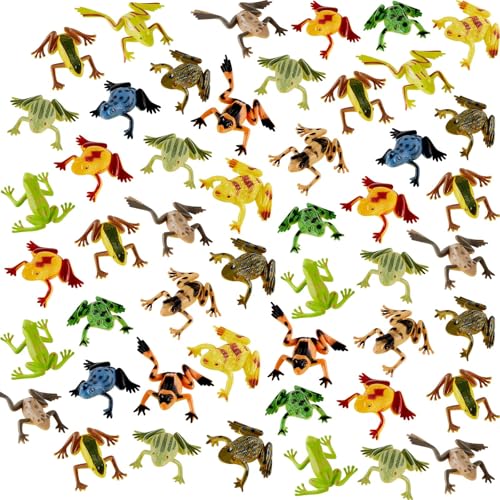 12 Pieces Plastic Frogs Toy Mini Vinyl Realistic Frog Toy Decorations Frogs Fun Rain Forest Character Toys Realistic Frog Figures Lifelike Toy for Crafting Party Supplies Home Decor Game