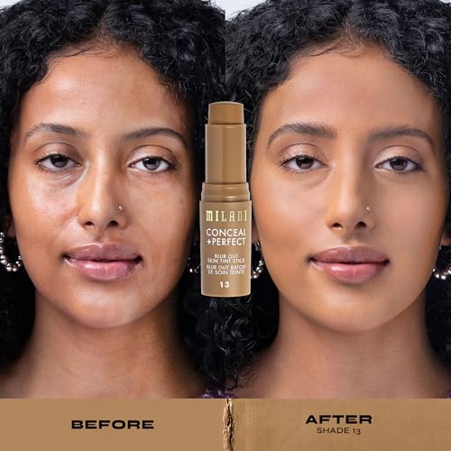 Image of Milani Conceal + Perfect Blur Out Skin Tint Foundation 13-Tan Yellow | Nourishing Light To Medium Coverage Tinted Moisturizer. Creamy, Buildable Coverage. Up To 12Hr Wear. Pore Blurring Soft Matte