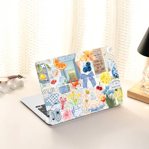 Image of AKIT for MacBook Air 15 inch Case M5 M4 M3 M2 Chip 2026-2023, Blue Collage