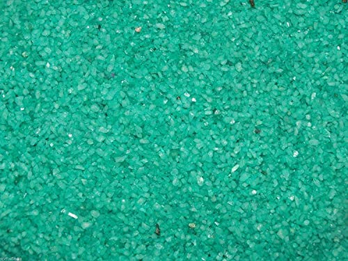 Image of Maalavya Sugar Size Crystal Sand for Home and Garden Decor, Aquarium Substrate (Green, 450 Grams)
