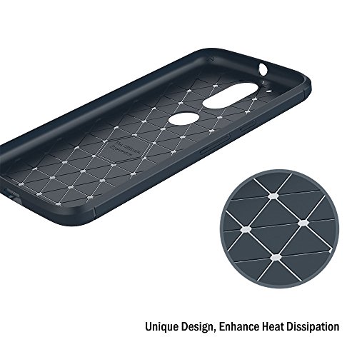 AICEK Cover Moto G4 / Moto G4 Plus, Blu Custodia