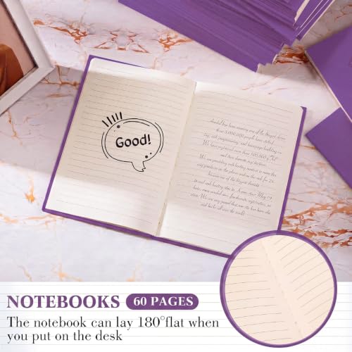 Image of Mimorou 100 Pcs A5 Journals Notebooks Bulk,Purple,Lined