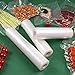 NEXT-SHINE Vacuum Sealer Rolls 11In*16Ft*3Pack Food Storage Bags Single Side Grain Bag Compatible for Sous Vide, Food Saver Vacuum Sealer （Fit on the bay）