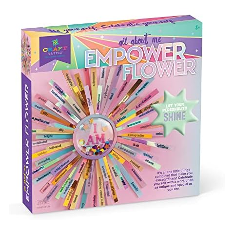 Craft-tastic – Empower Flower – DIY Arts & Crafts Kit – Creative & Fun Project to Encourage Self-Expression, Build Self-Esteem & Create Confidence in Kids, Tween & Teens Cover