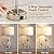 QiMH Table Lamp for Living Room,Bedside Lamp for Bedrooms Set of 2 with USB A+C Ports,3-Way Dimmable Touch Control,Modern Nightstand Lamp White Lampshade Home Decor, LED Bulb Included, Brushed Silver