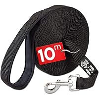 HUND IST KÖNIG Schleppleine 10m für Hunde - Hundeleine 10m mit Griffpolster - Robuste Hunde Schleppleine, wasserabweisend & schmutzunempfindlich - für erfolgreiches Hundetraining inkl. eBook