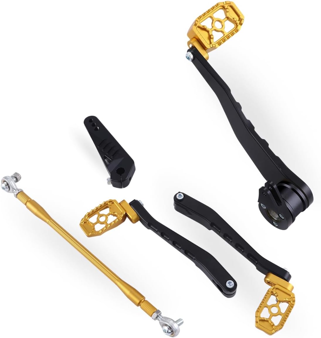for Harley Touring 2008-2025 - CNC MX Brake/Shifter Linkage Kit - Fits Road King, Electra Glide, Street Glide, Tri Glide (Black+Blue, Fit A : 14-UP Touring) image 5