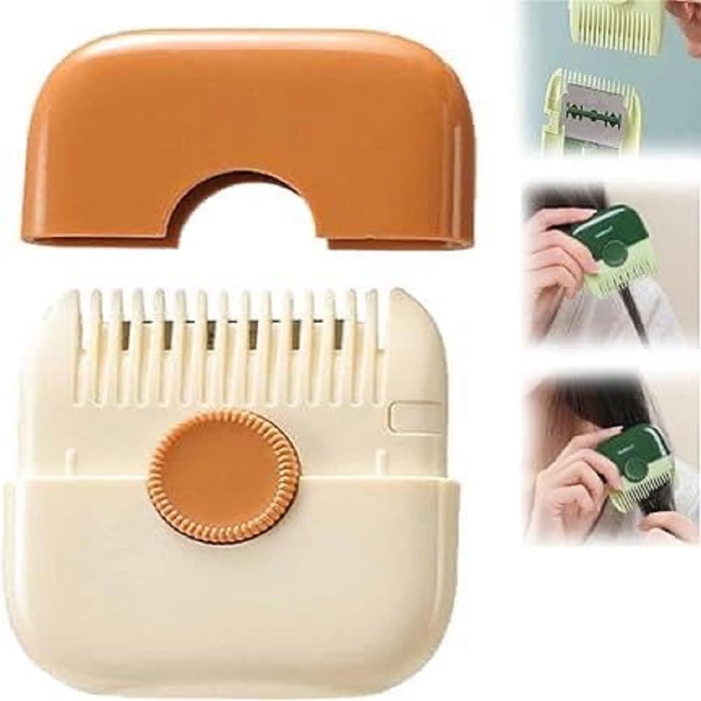 Unisex 2 In 1 Hair Trimmer & Baby Hair Cutting Razor Comb | Sharp Cutter & Bang Styling Tool | Hair Clipper Bang Comb Styling Tool, Multicolour-image-6