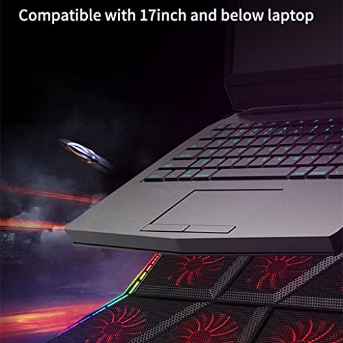Laptop Cooler RGB Gaming 12-17 pulg con Seis Ventiladores miniatura 3