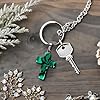 Genie Crafts Cross Charms for Jewelry Making Kit - 40-Piece Assorted Gemstone Cross Charms, 10 Colors - Storage Case & Pendant Bails, Keychain Making Kit #2