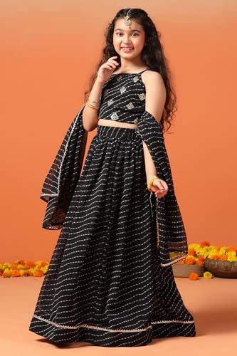 Image of Fashion Dream Girl Georgette Readymade Lehenga Choli With Dupatta