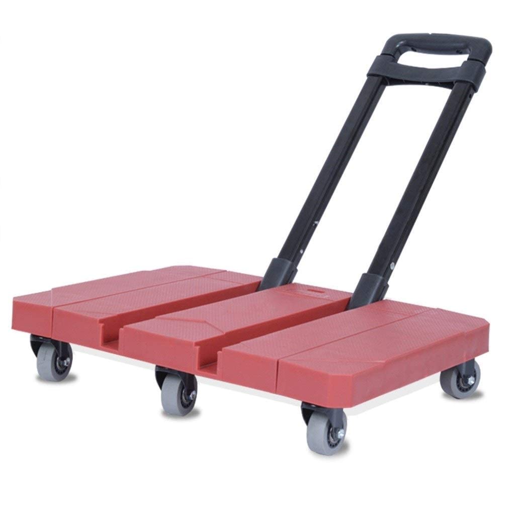 Carrello per carrelli elevatori Carrello per Auto da Viaggio Pieghevole Nero Carrello Portatile da Viaggio con Carrello per la Spesa a pianale