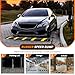 3.3FT Rubber Speed Bumps for Road, 2 Pack, 2 Channel Modular Heavy Duty Bump Slow Down Speed Bumps Portable Speed Bump for Asphalt, Driveway, Gravel, Concrete
