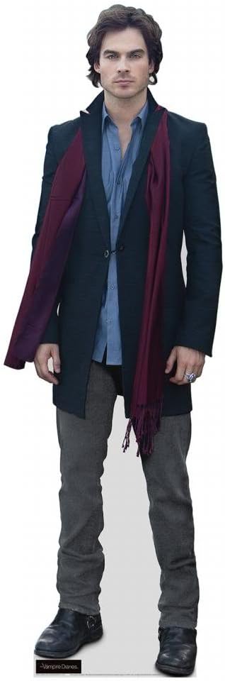- Vampire Diaries Standup~ Damon Salvatore ~ Life Size Stand up ~ Size 23" X 72"