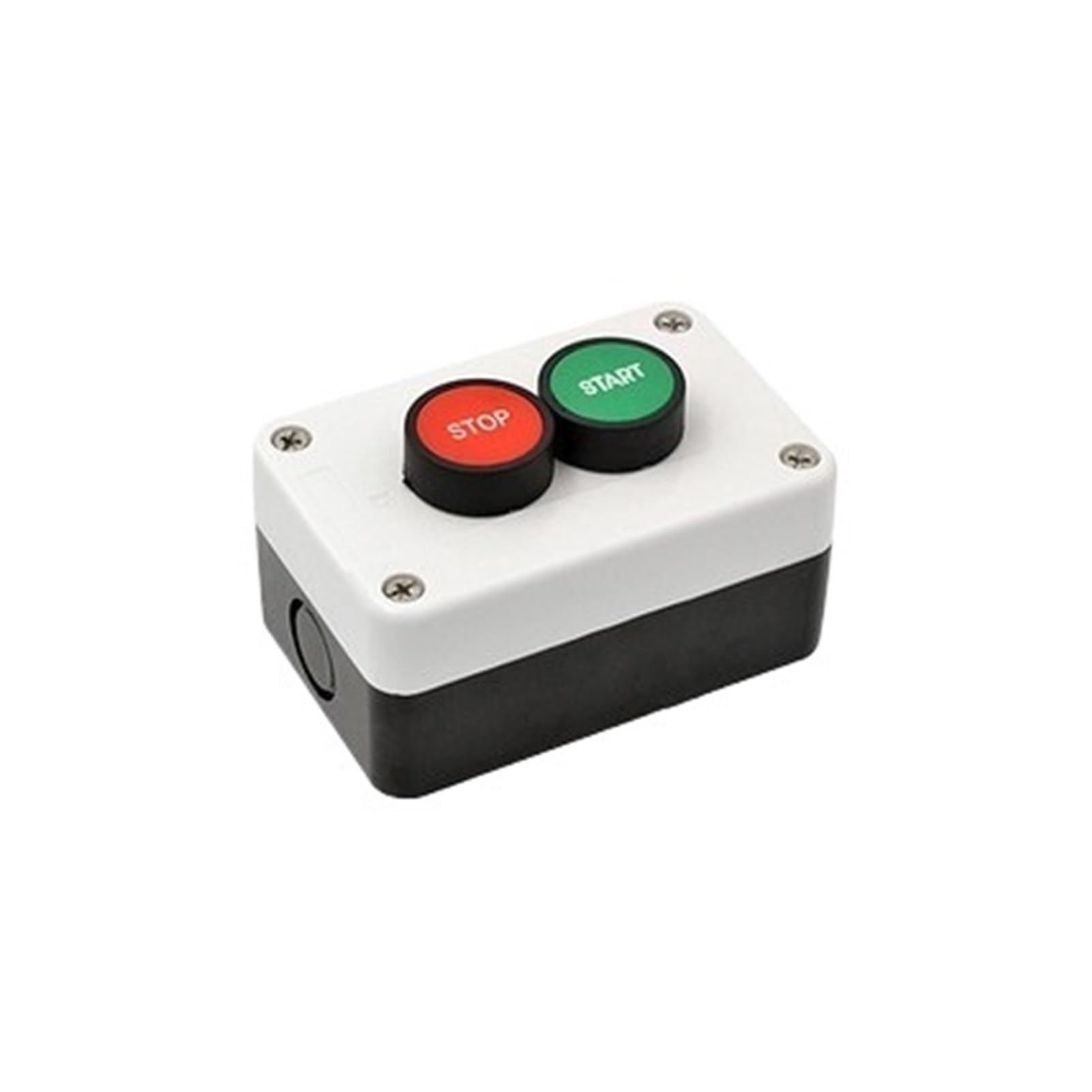 Botón de encendido de parada de emergencia con señal de flecha, interruptor de Control portátil Industrial for funciones de inicio/parada, 1 ud.(Start and Stop)