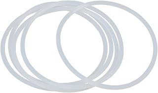 X AUTOHAUX Silicone O-Rings, 80mm OD 73.8mm ID 3.1mm Width VMQ Seal Gasket for Compressor Valves Pipe Repair, White, Pack of 5