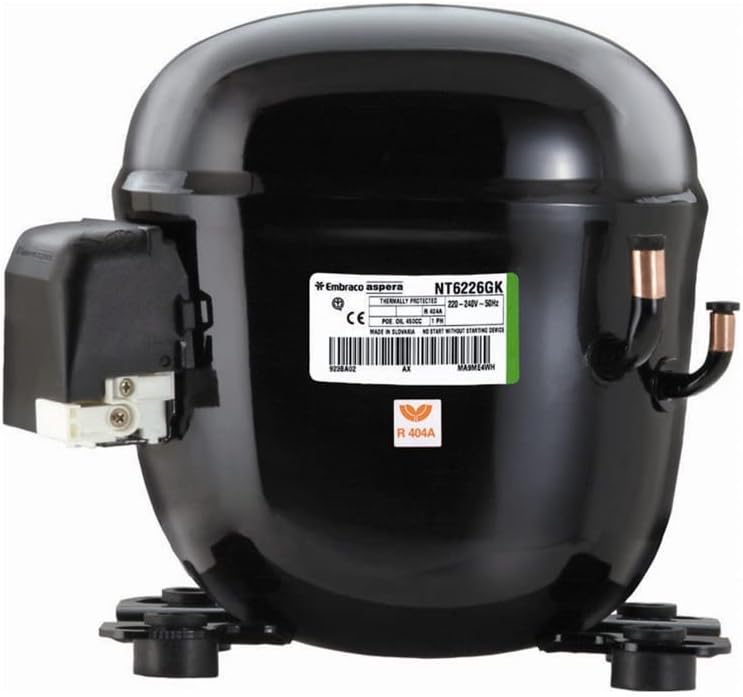 EMPPRESSOR NB1121GK/EMT2121GK R404A R507A 220V 1/5CV Low Temperature 5.2cm3