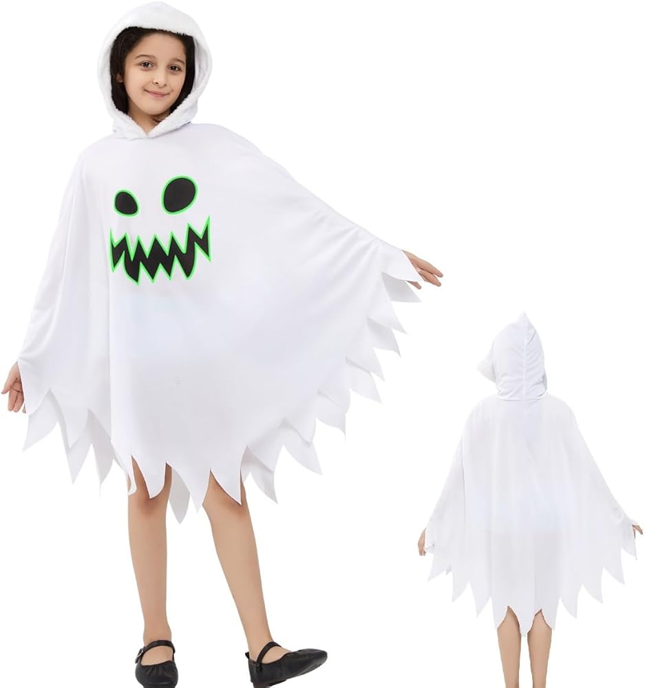 Amazon.co.jp: [Youngfull] 幽霊 おばけ マント 夜光 子供用 コスプレ