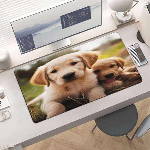Alfombrilla de Escritorio Grande con Golden Retriever miniatura 6