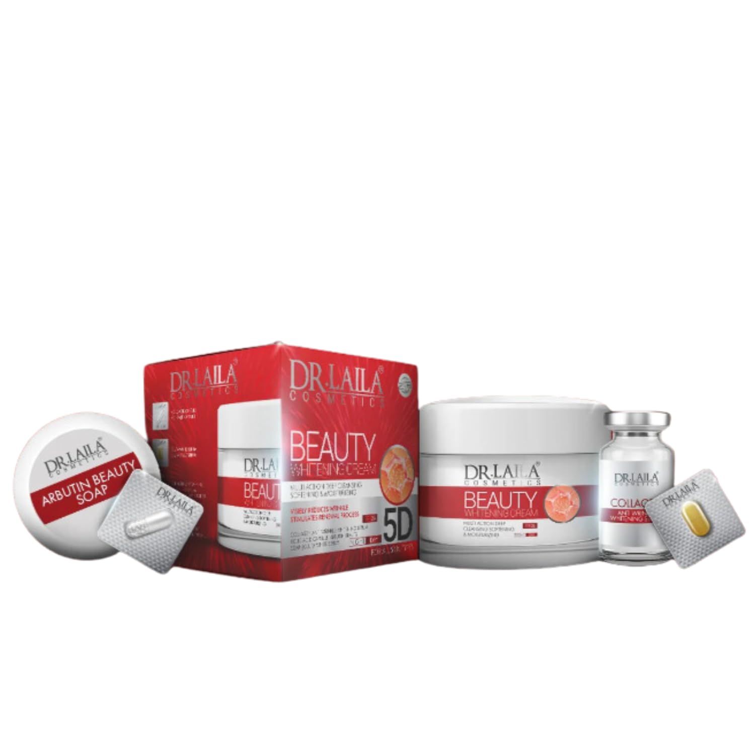 Dr Laila Beauty Cream With Serum Soap Reduce Wrinkles Multifunction Deep Cleansing Softening Moisturising Renewal Process