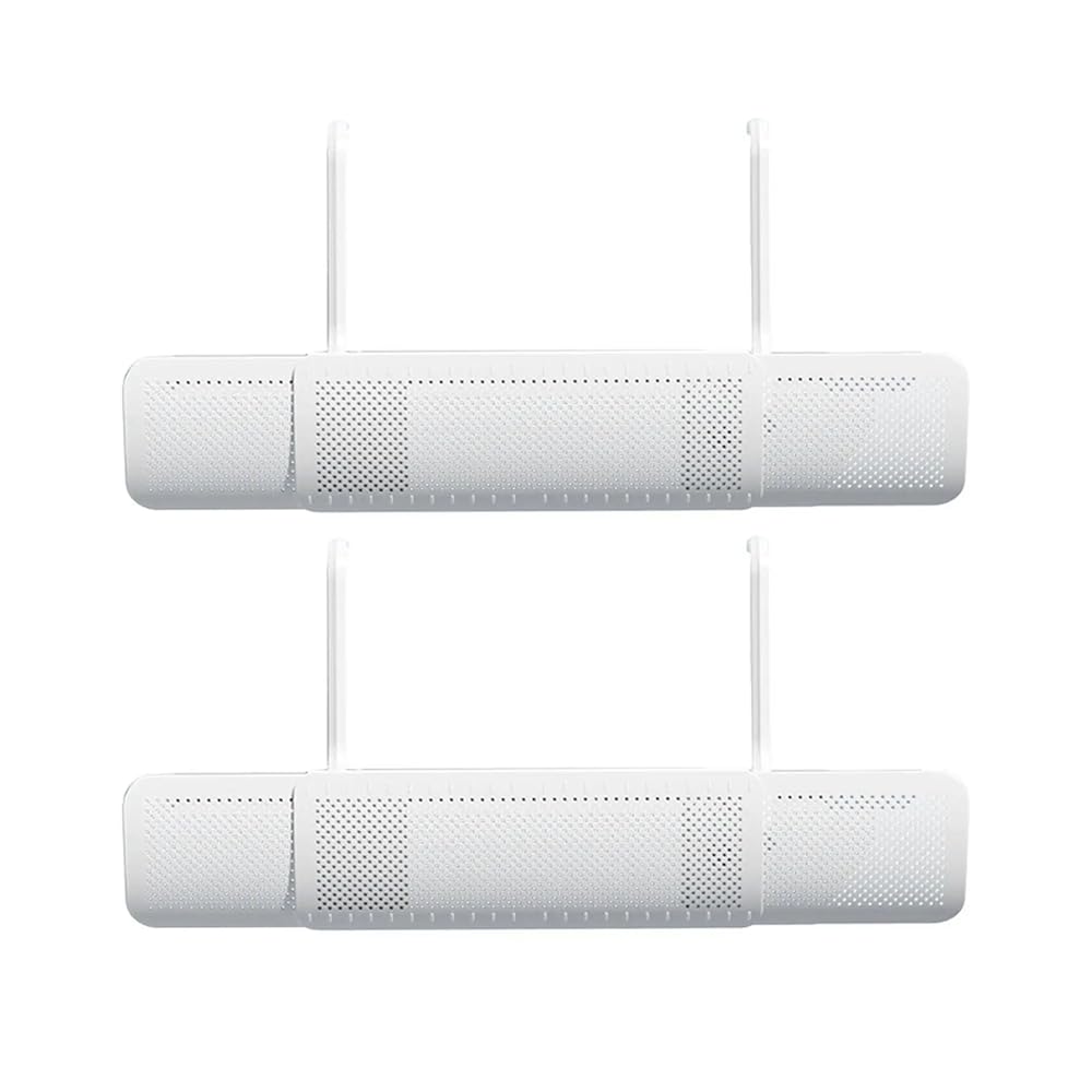 FLEUURS - 2 Pz Deflettore Deviatore Split Per Aria Condizionata,Condizionatore, Deflettore D'aria Universale Per Condizionatore Casa, Negozio, Ufficio ‎90x10x5 cm
