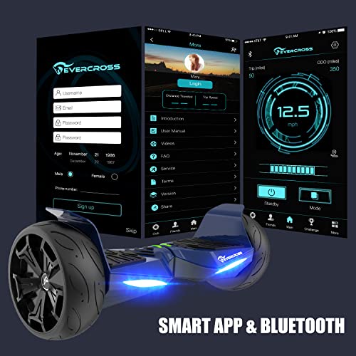 EVERCROSS-Hoverboards-85-Scooter-Auto-equilibre-Tout-Terrain-Hoverboards-Bluetooth-compatibles-avec-APP-Hoverboards-pour-Enfants-Adolescents-Adultes EVERCROSS Hoverboards 8,5", Scooter Auto-équilibré Tout-Terrain, Hoverboards Bluetooth compatibles avec APP, Hoverboards pour Enfants Adolescents Adultes