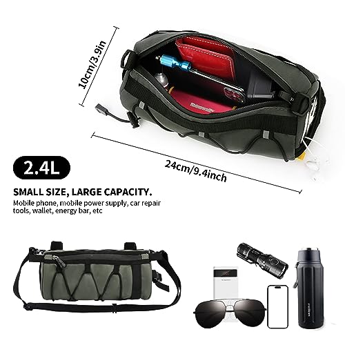 Gukasxi Bike Handlebar Bag - Multifunctional Cycling Front Bag with Shoulder Strap for Road & Mountain Bikes - Image 2