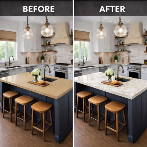 Image of Giani Quartz Easy Epoxy Countertop Paint Kit (Venetian Gold)