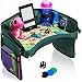 Kids Car Seat Travel Tray - with BONUS SNAKES & LADDERS GAME. Reinforced Base + Walls | Industrial Grade Zips | 100% Detachable Organizer Tray | Portable Toddler Play Tray for Car, Plane, Stroller