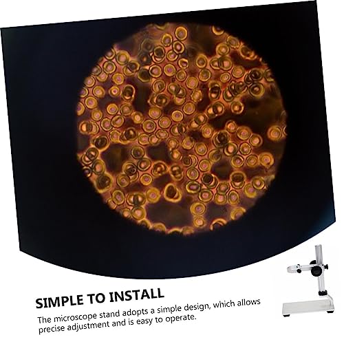 Support de microscope en aluminium réglable pour loupe et optique