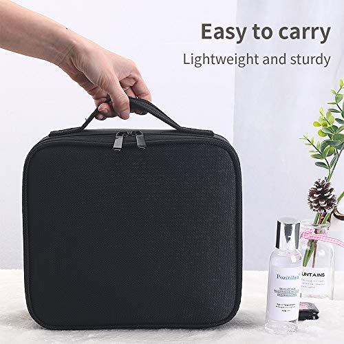 Bolso para Maquillaje, Organizador de Almacenaje de Maquillaje, Neceser de Viaje, Bolso de Aseo, Compartimentos Ajustables con Asa, Regalo para Mujeres, - imagen 4