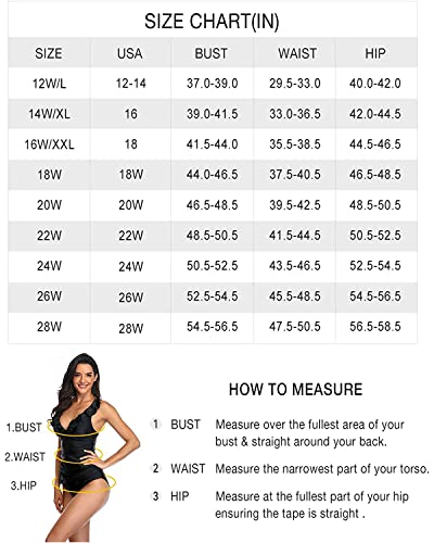 Yonique Women Plus Size One Piece Swimsuits With Skirt V Neck Floral Printed Swimdress Cutout Bathing Suits Leopard Xl #TOP5