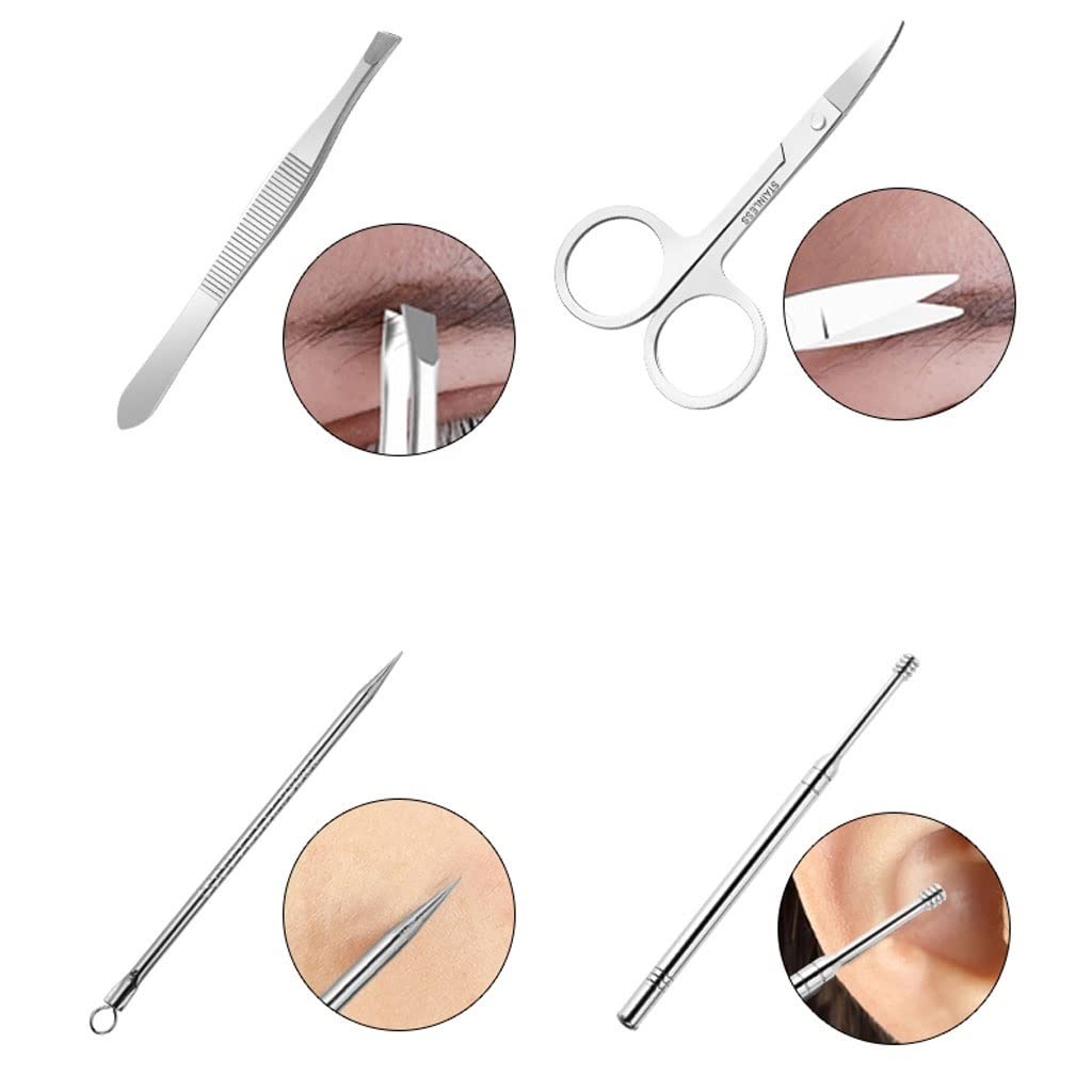 Juego de 9 cortauñas, Herramienta de manicura y Cuidado Personal para los pies, colección para Hombres y Mujeres.