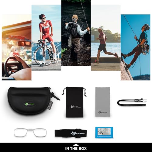 Image of ROCKBROS Photochromic Sports Sunglasses Men Women - UV400 Protection Goggle with Myopia Frame for Running Cycling Driving