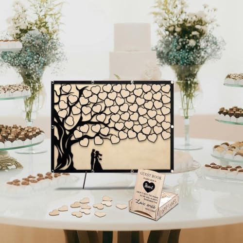 Libro de firmas para boda con corazones llenos de amor 8
