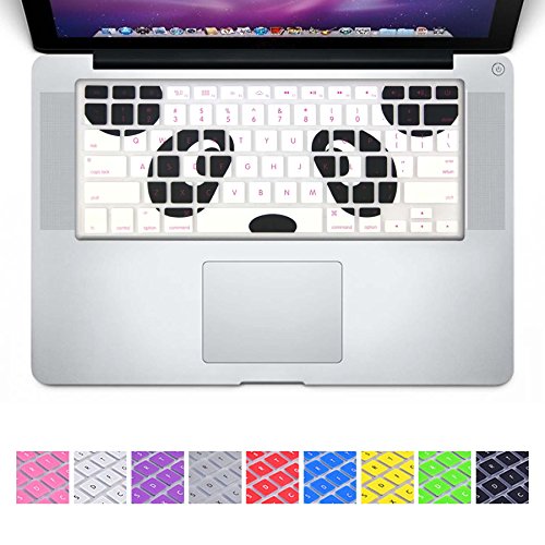 DHZ Unique Ultra Thin Durable Keyboard Cover Silicone Skin for MacBook Pro 13, 15, 17-Inch (with or w/out Retina Display) iMac and MacBook Air 13-Inch (Panda)