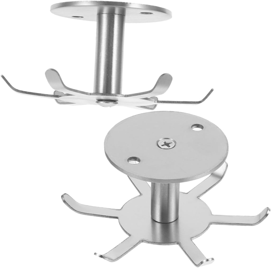 Cabilock 4pcs Rotating Utensil Hooks for Kitchen Under Cabinet Storage Heavy Duty Design for Efficient Organization Easy to Install for Home and Bathroom Use