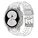 VeveXiao Glacier Rugged Case Band Compatible with Samsung Galaxy Watch 5 40mm/Galaxy Watch 4 40mm Band with Bumper Accessories, Galaxy Watch 5/4 40mm Replacement Strap for Men Women (transparent)
