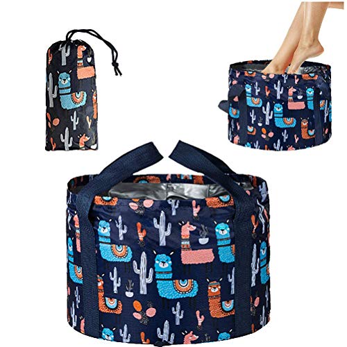 Foot Bath Basin Portable Travel Collapsible Foot Basin Folding Foot Bath Tub Soaking Feet Bucket for...