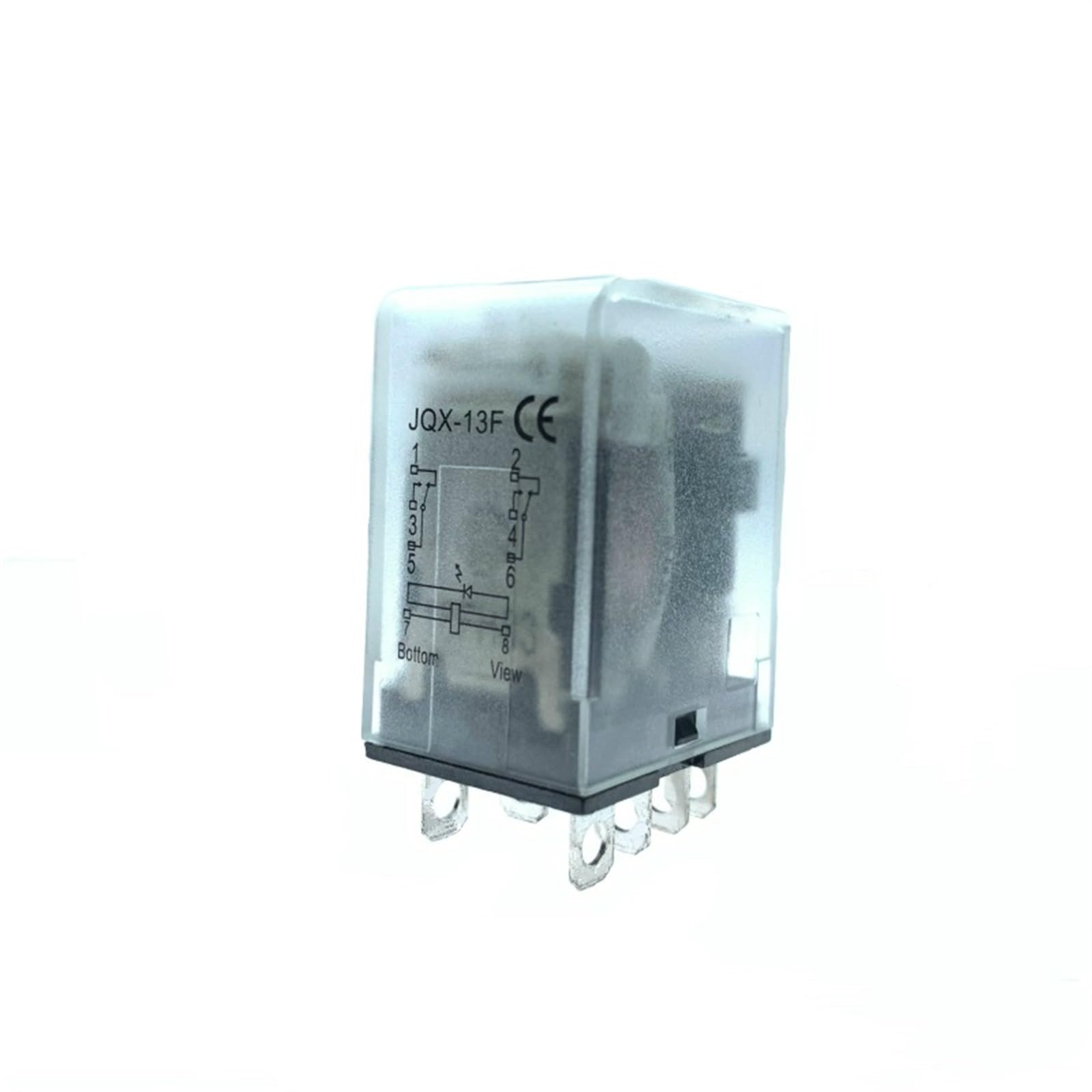 AQHYEBNSR Intermediate Electromagnetic Relay 8Pins 10A Silver Contact JQX-13F/2Z 12V 24V 110V 220V(AC110V)