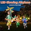 51mvzoep78l - 3-Pack LED Airplane Toy, Foam Glider with Plane Launcher - Catapult Plane with 2 Flight Modes, Kids Gifts Flying Toy for 3 4 5 6 7 8 9 10 11 12 Year Old Boys Girls