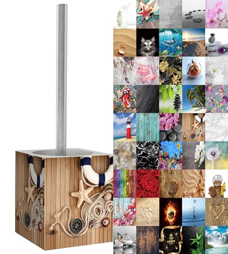 Sanilo WC Bürste, viele schöne Klobürsten zur Auswahl, hochwertige Qualität, Elegantes Design (Maritime)